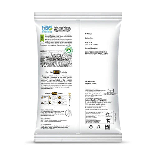 Organic Whole Wheat Flour 750 GM