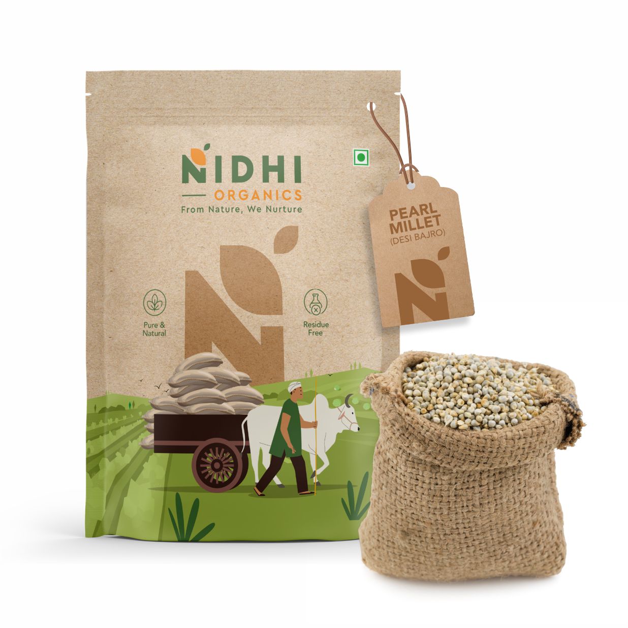 Organic Pearl Millet (Desi Bajro)