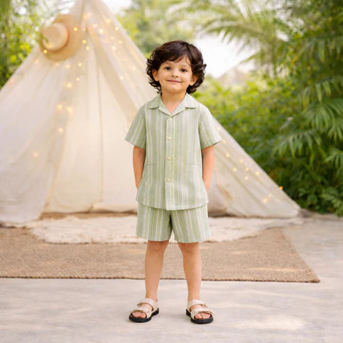 Tiny Tiggy Modern Summer Cord Set for Boys – Soft & Breathable