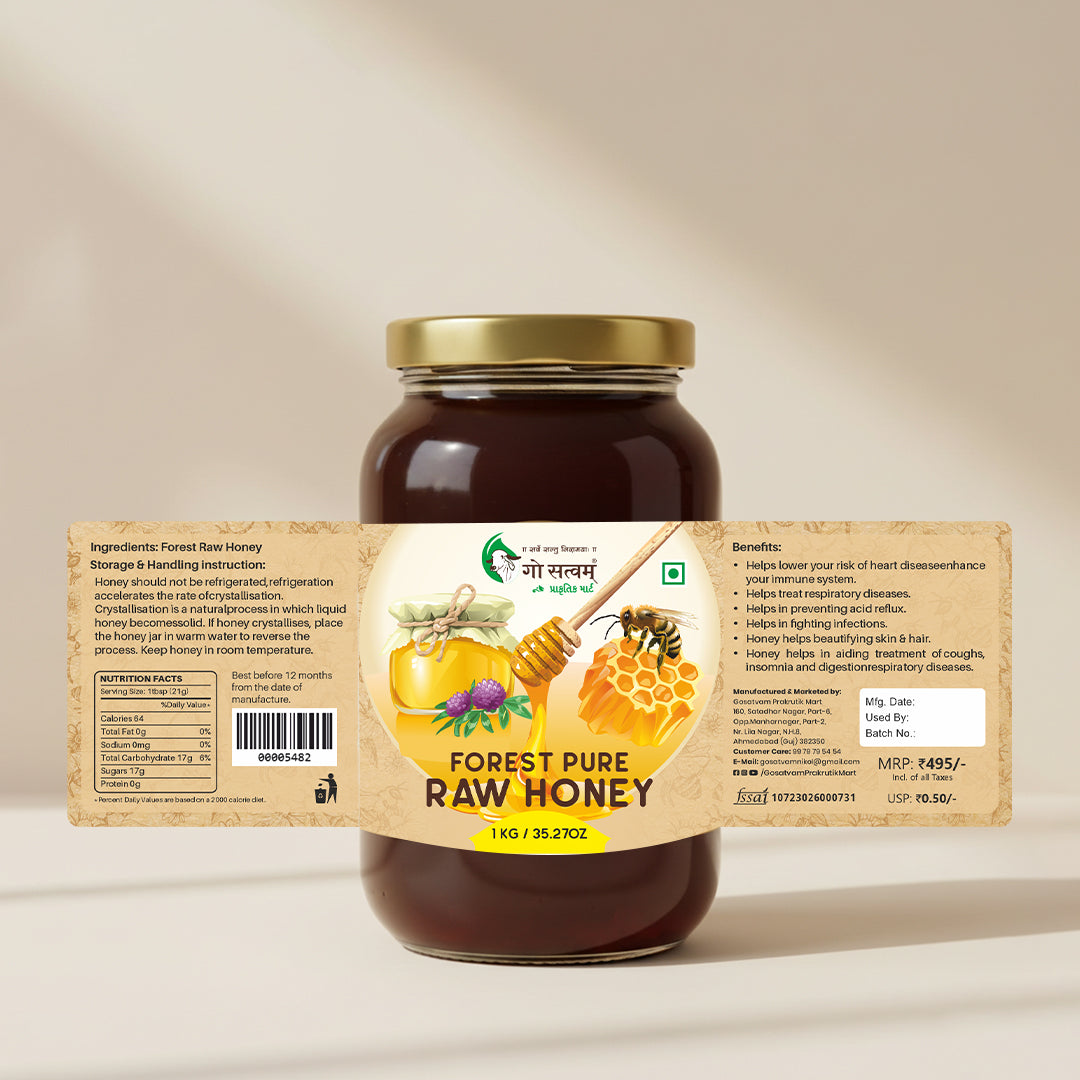 Wild Forest Pure Raw Honey 1 KG