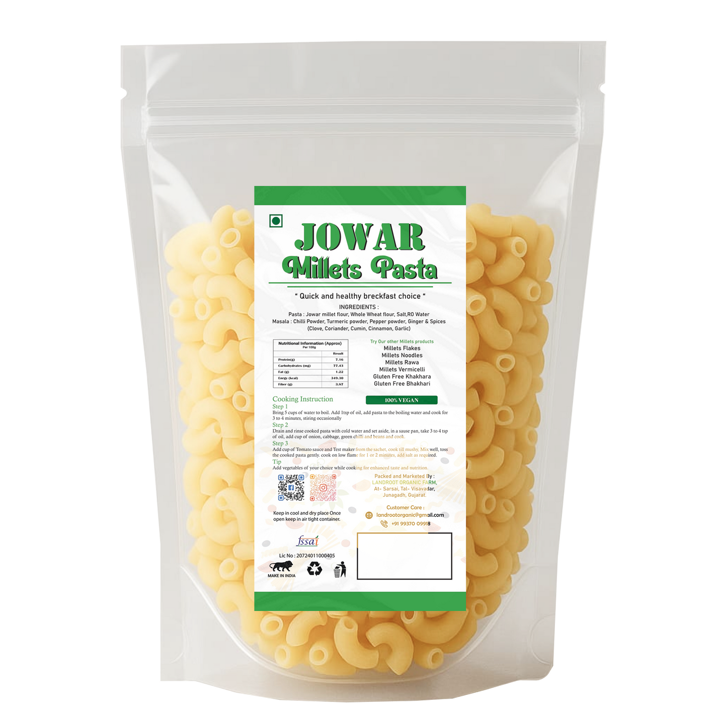 Jowar Millets Pasta
