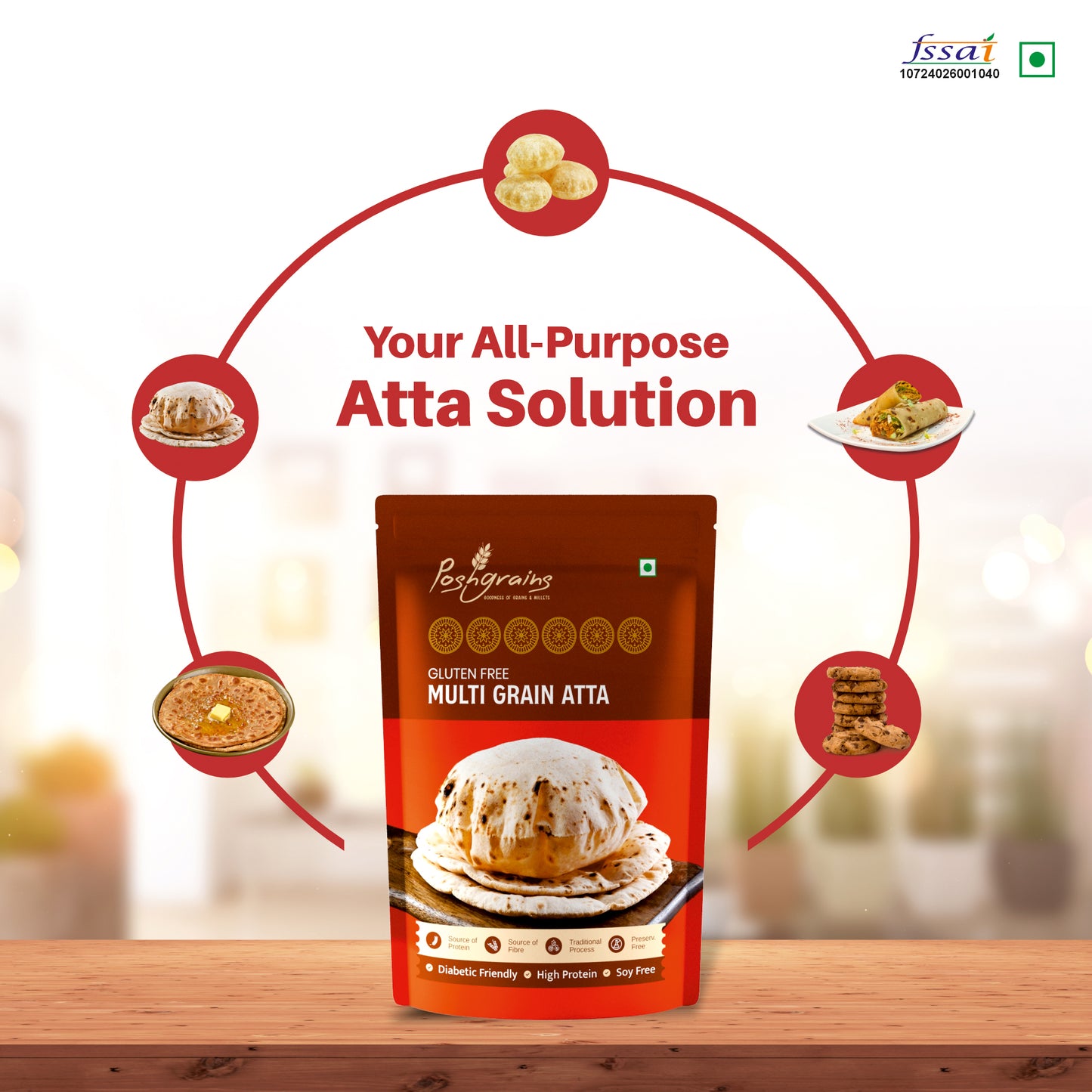 Gluten Free Multi Grain Atta