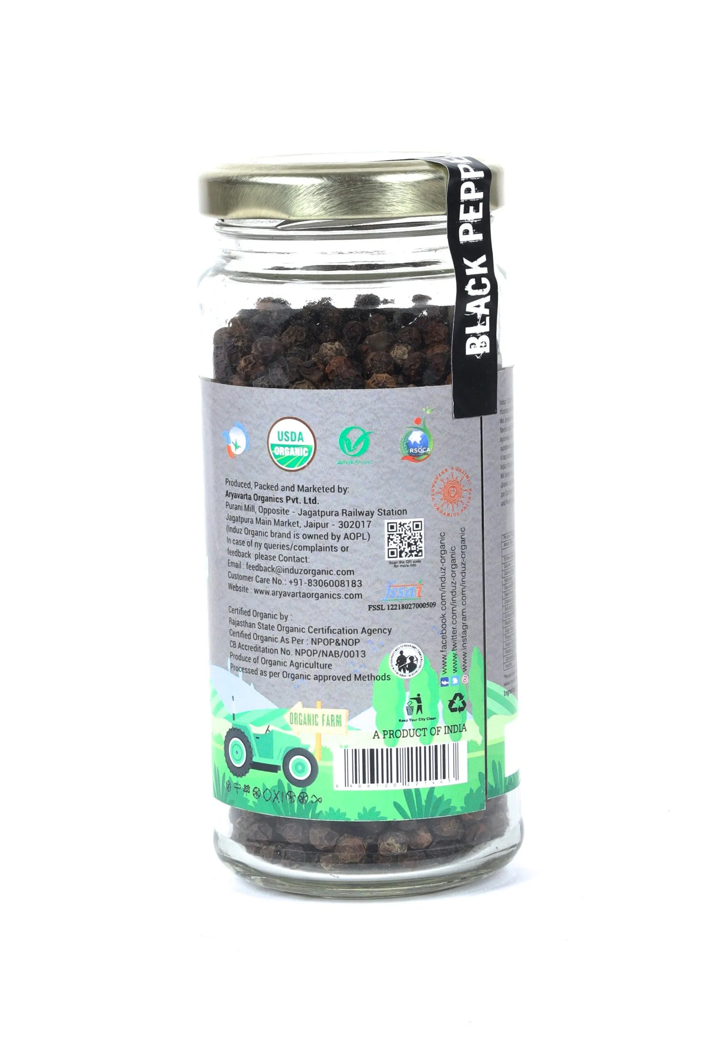 Organic Black Pepper Whole