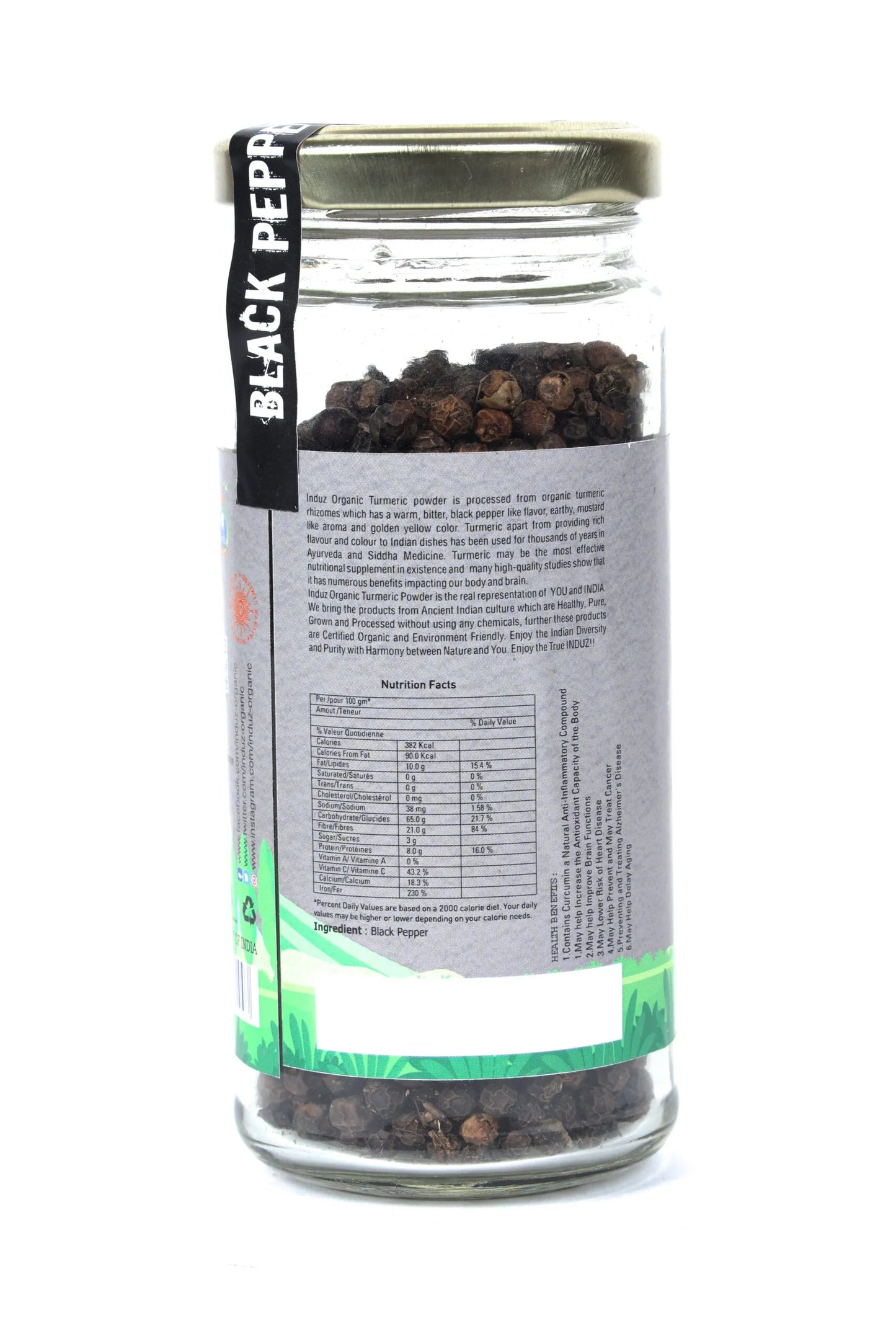 Organic Black Pepper Whole
