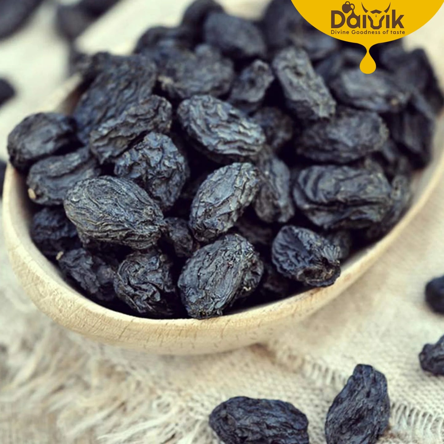 ORGANIC BLACK KISMIS/RAISINS/DRIED GRAPES