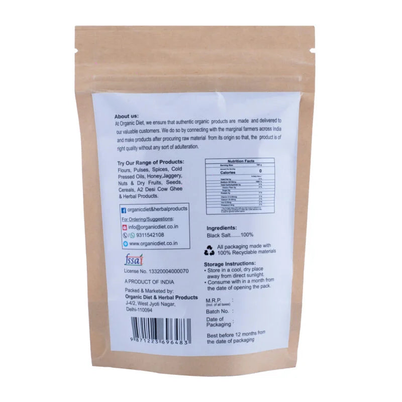 Organic Black Salt(Kala Namak)