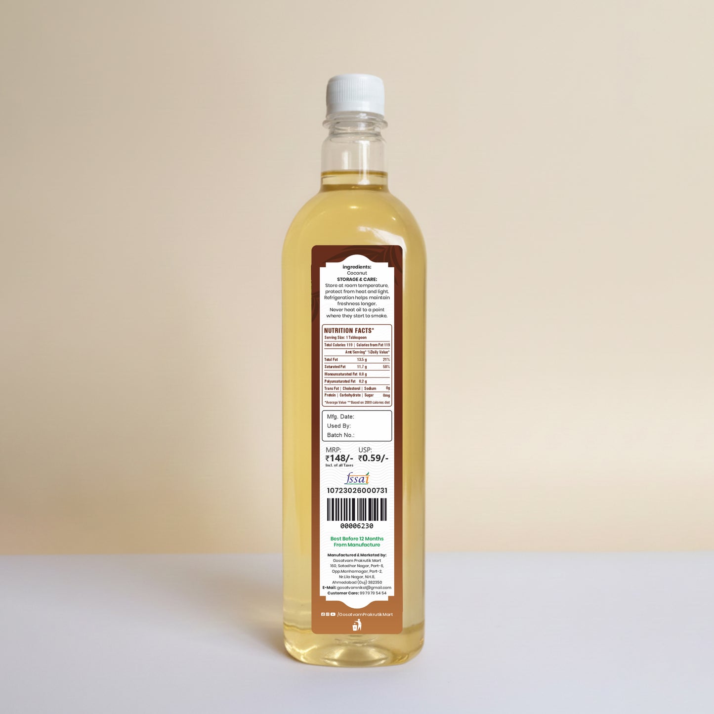 Coconut Oil 250 ML