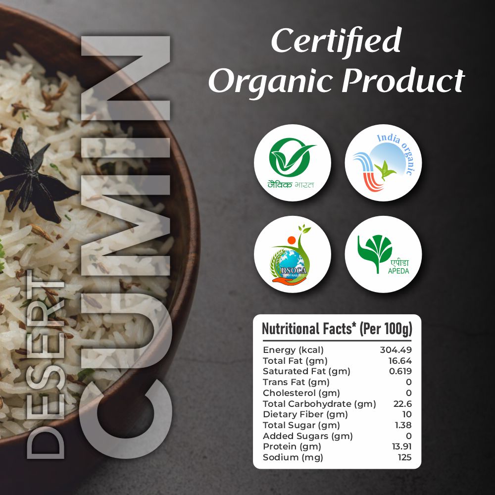 Organic Desert Cumin (Jeera)