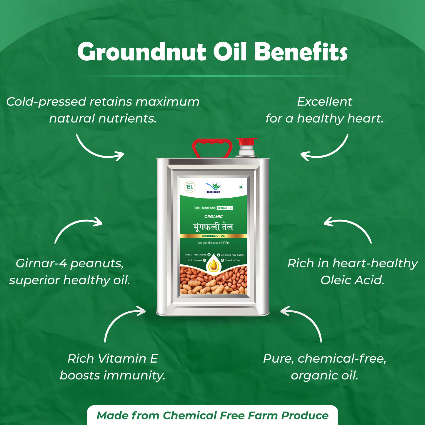 High Oleic Acid Groundnut Oil 5 ltr