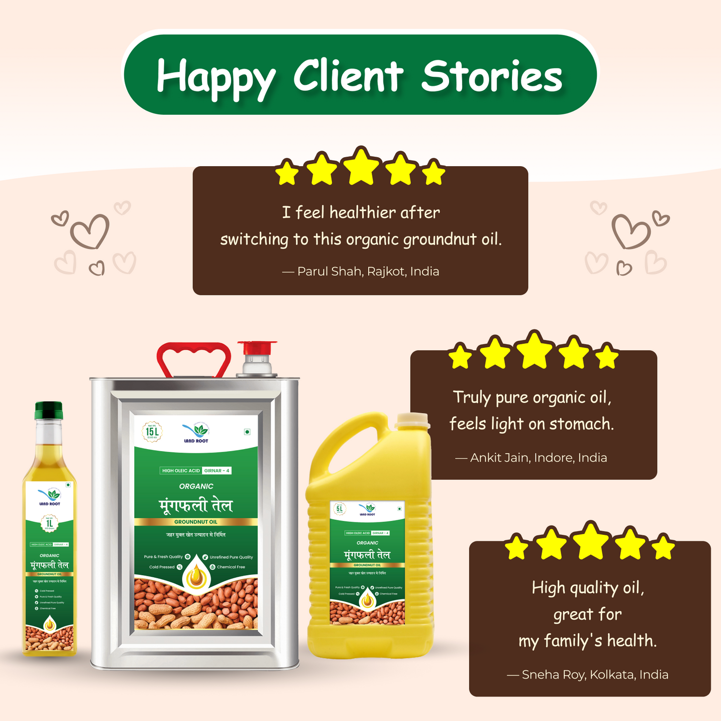 High Oleic Acid Groundnut Oil 5 ltr
