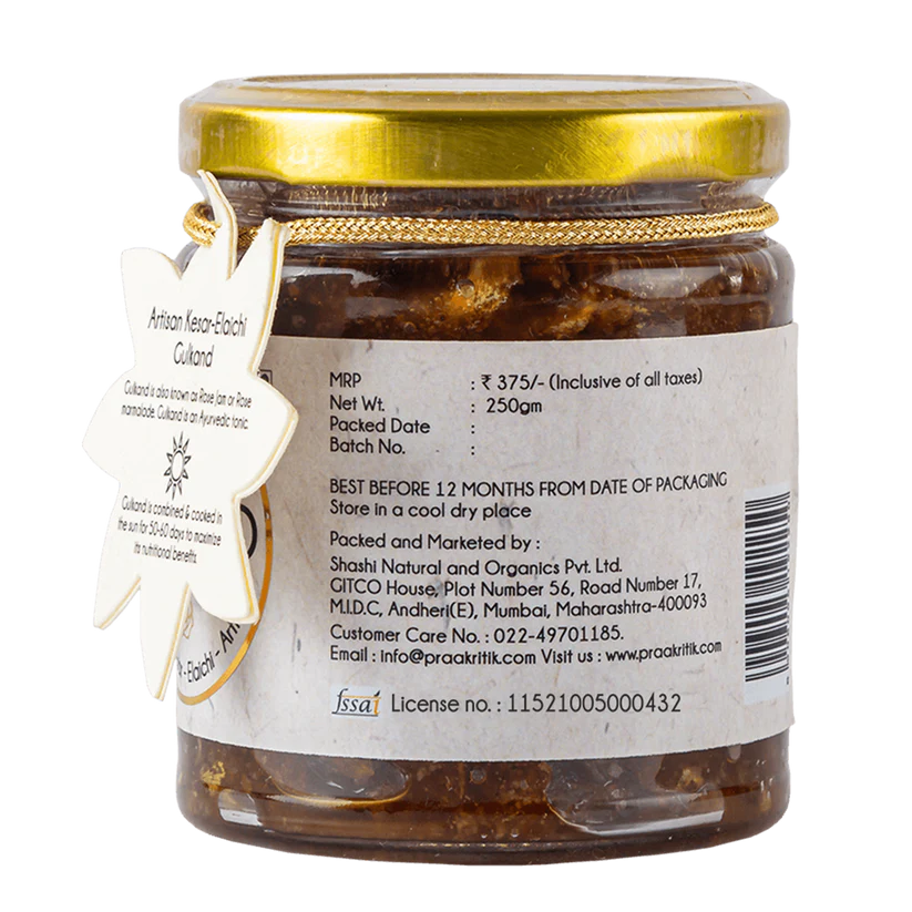 Natural Gulkand Kesar Elaichi Artisan - 250g