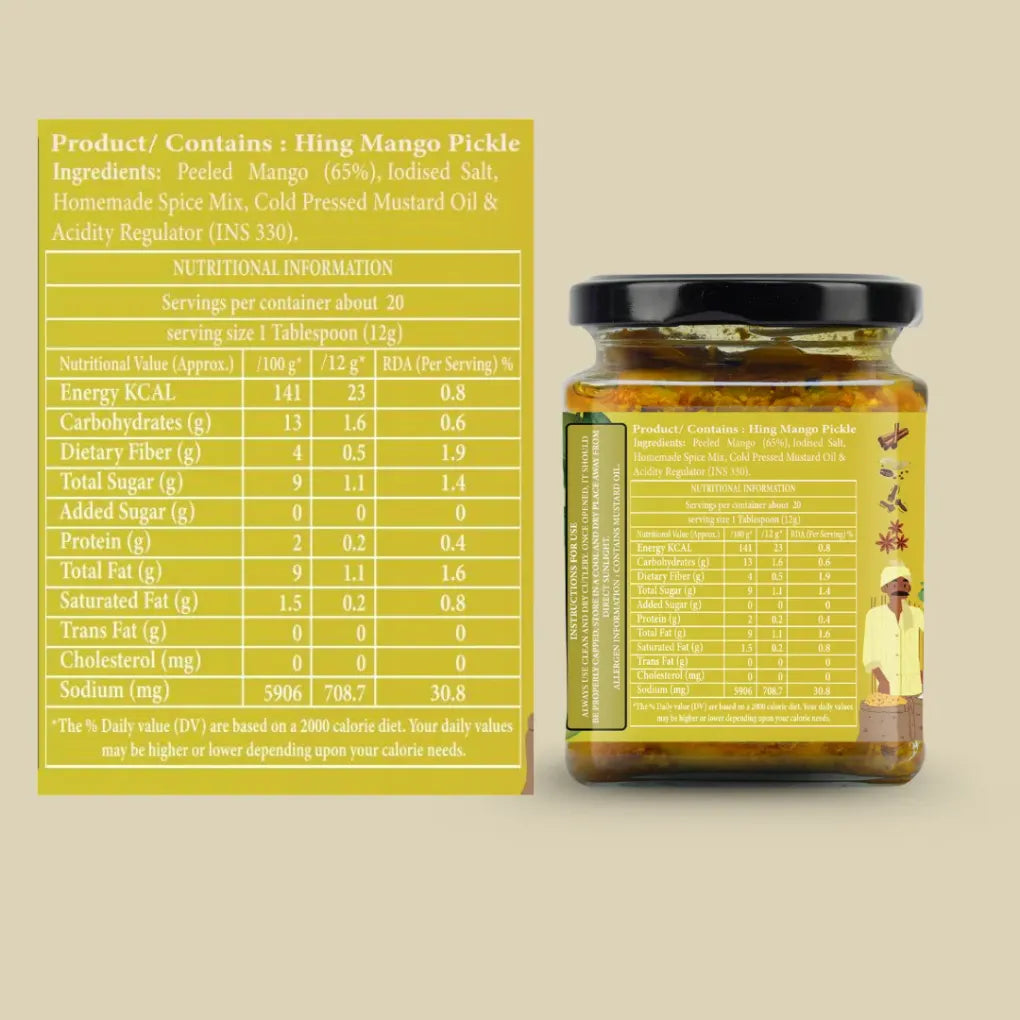 Organic HING MANGO DELIGHT (Hing ka Aam Pickle)