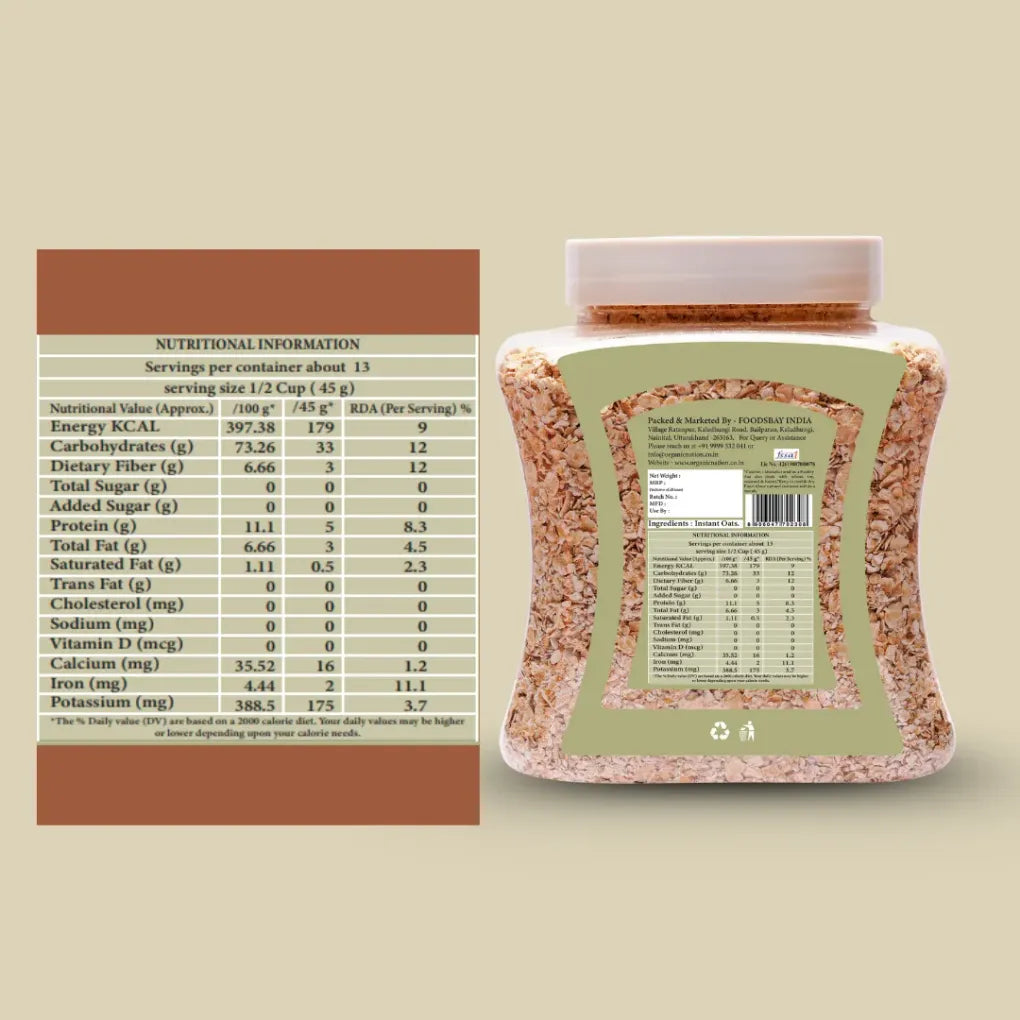 Organic Instant Oats