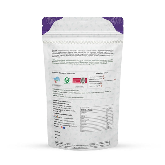 Bionode Organic Jamun Seed Powder