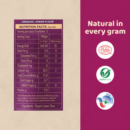 Organic Jowar Flour (True Story)