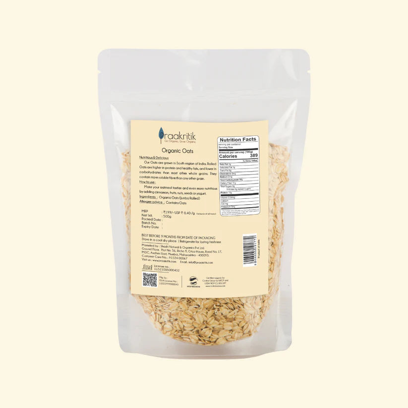 Natural Jumbo Rolled Oats