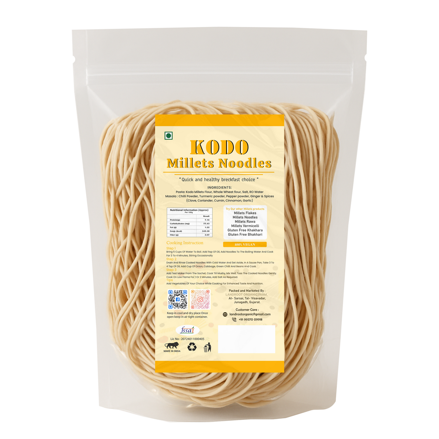 Kodo Millets Noodles