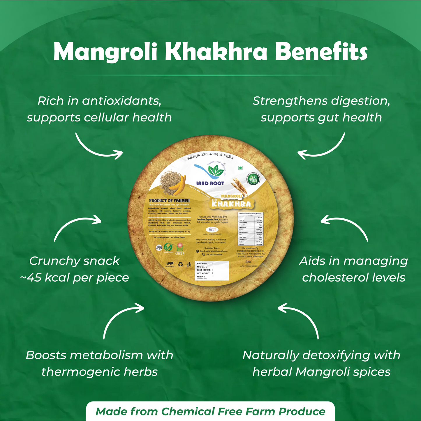 Organic Mangroli Khakhra