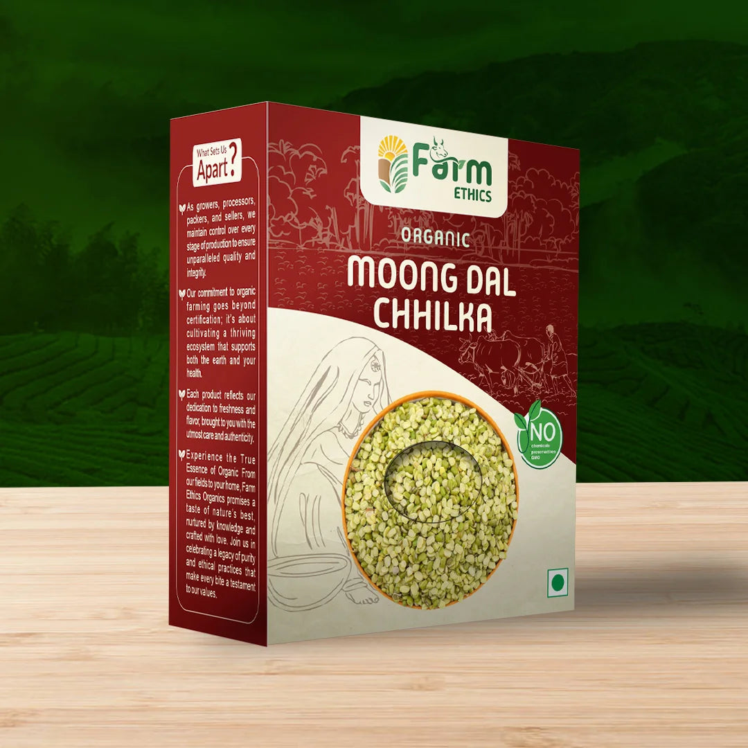 Organic Moong dal chilka