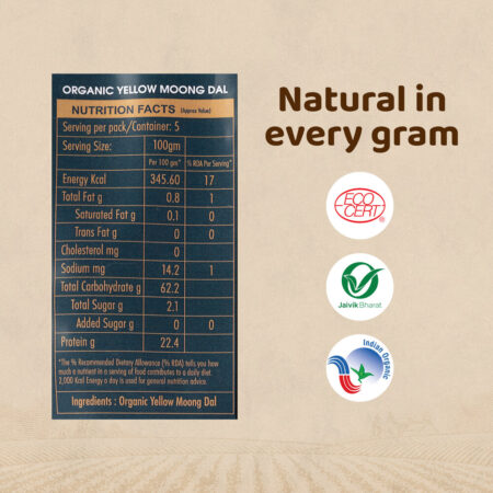 Organic Yellow Moong Dal (True Story)