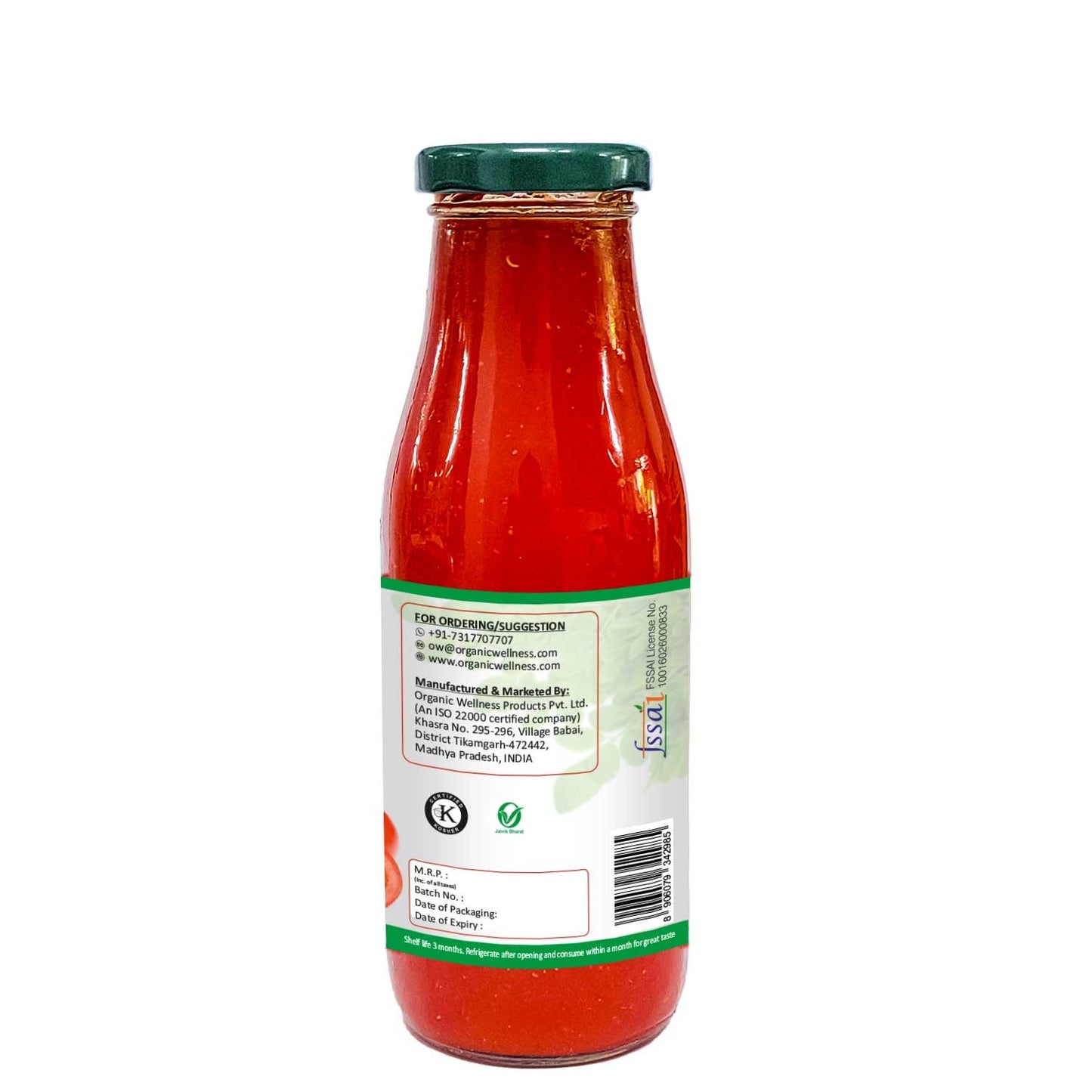 Organic Wellness Moringa Tomato Ketchup