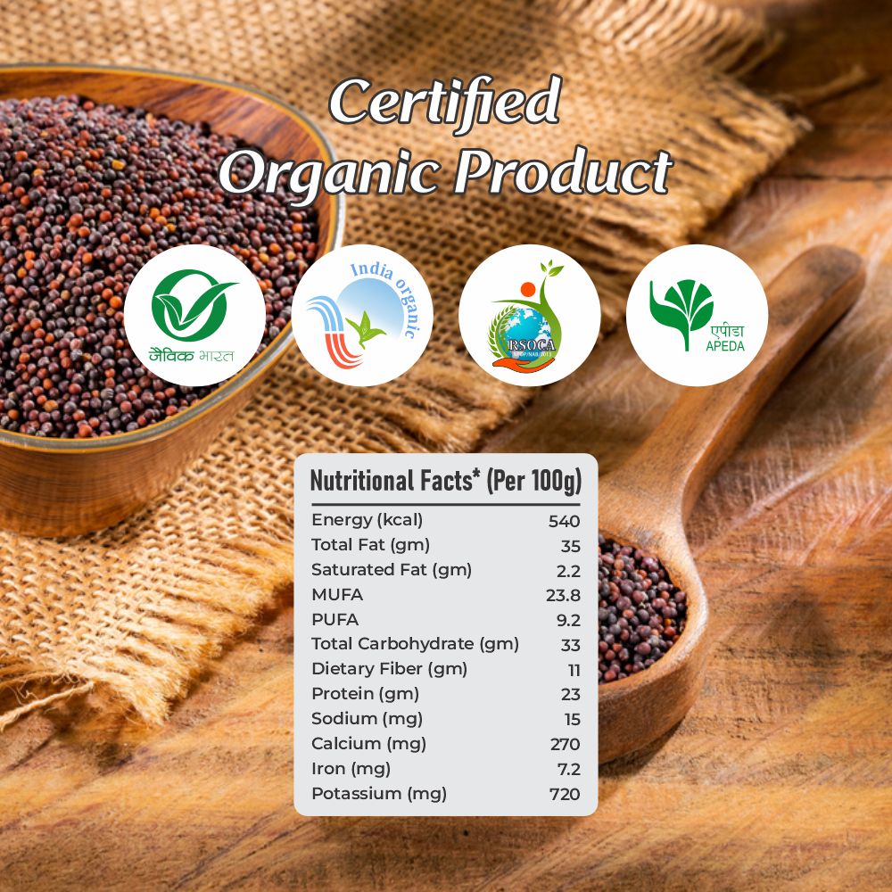 Organic Mustard Seeds (Sarso)