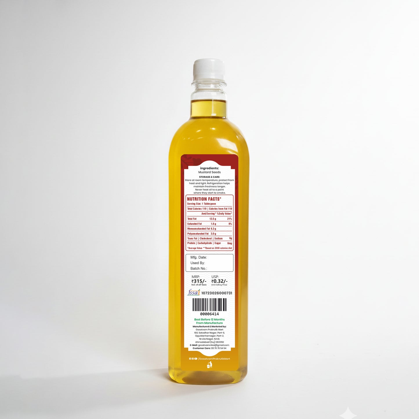 Mustard Oil 1 Liter