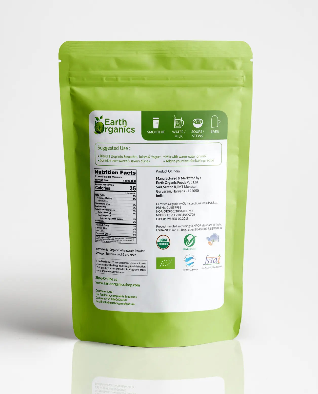 Organic Wheatgrass Powder