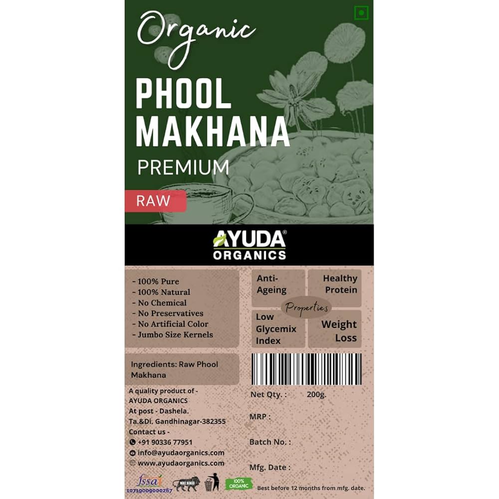 Organic Phool Makhana (Premium Big Kernels)