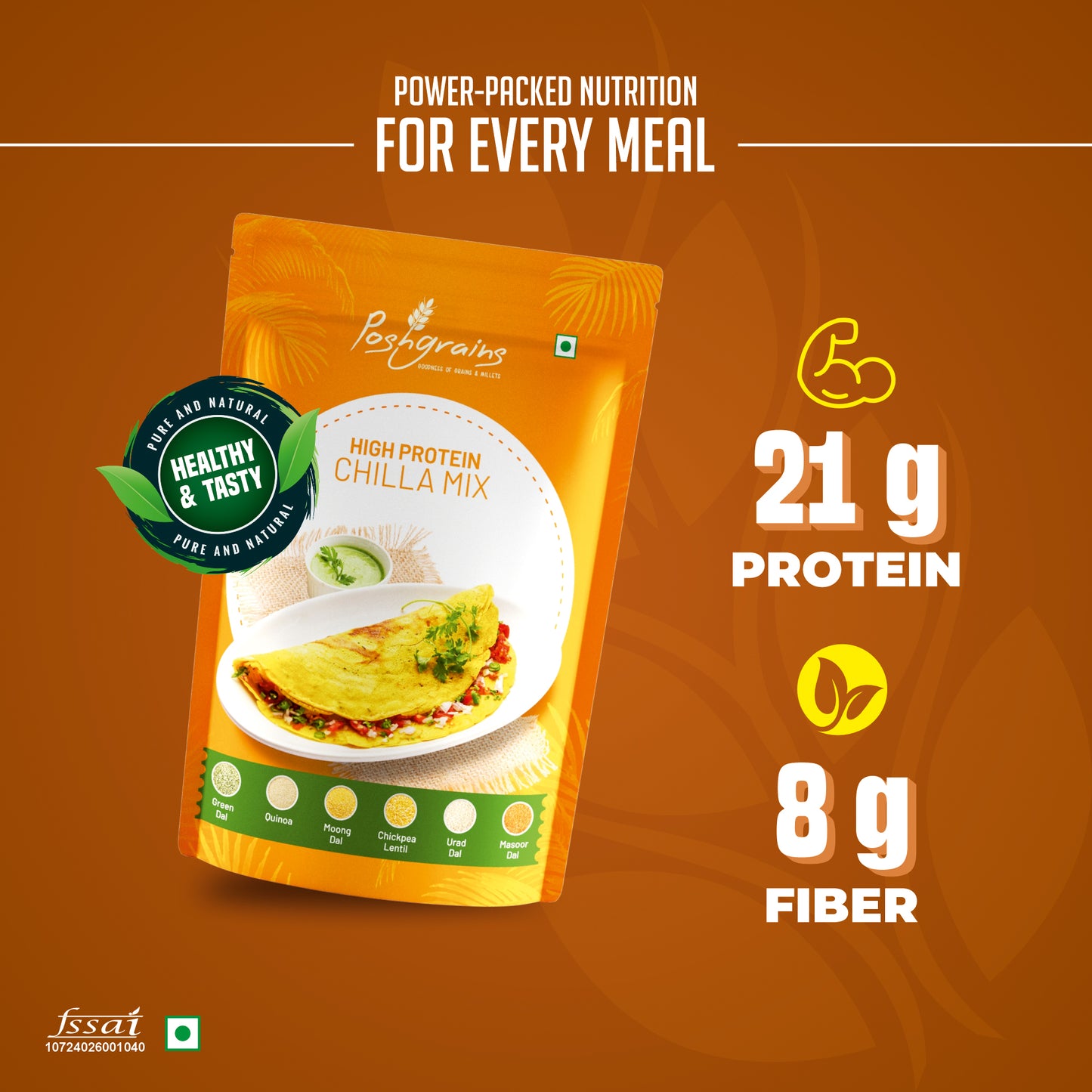 High Protein Chilla Mix