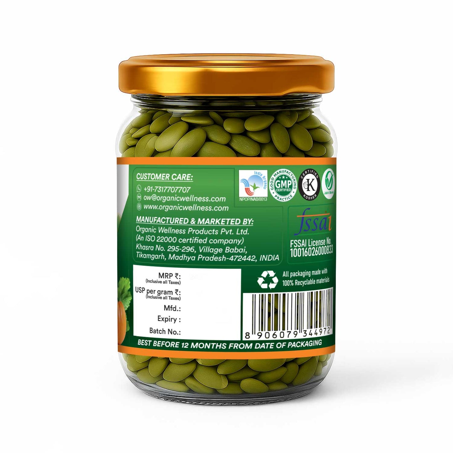 Organic Wellness Pumpkin Seeds