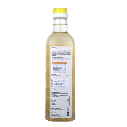Organic Wooden Pressed Pure Sunflower Oil