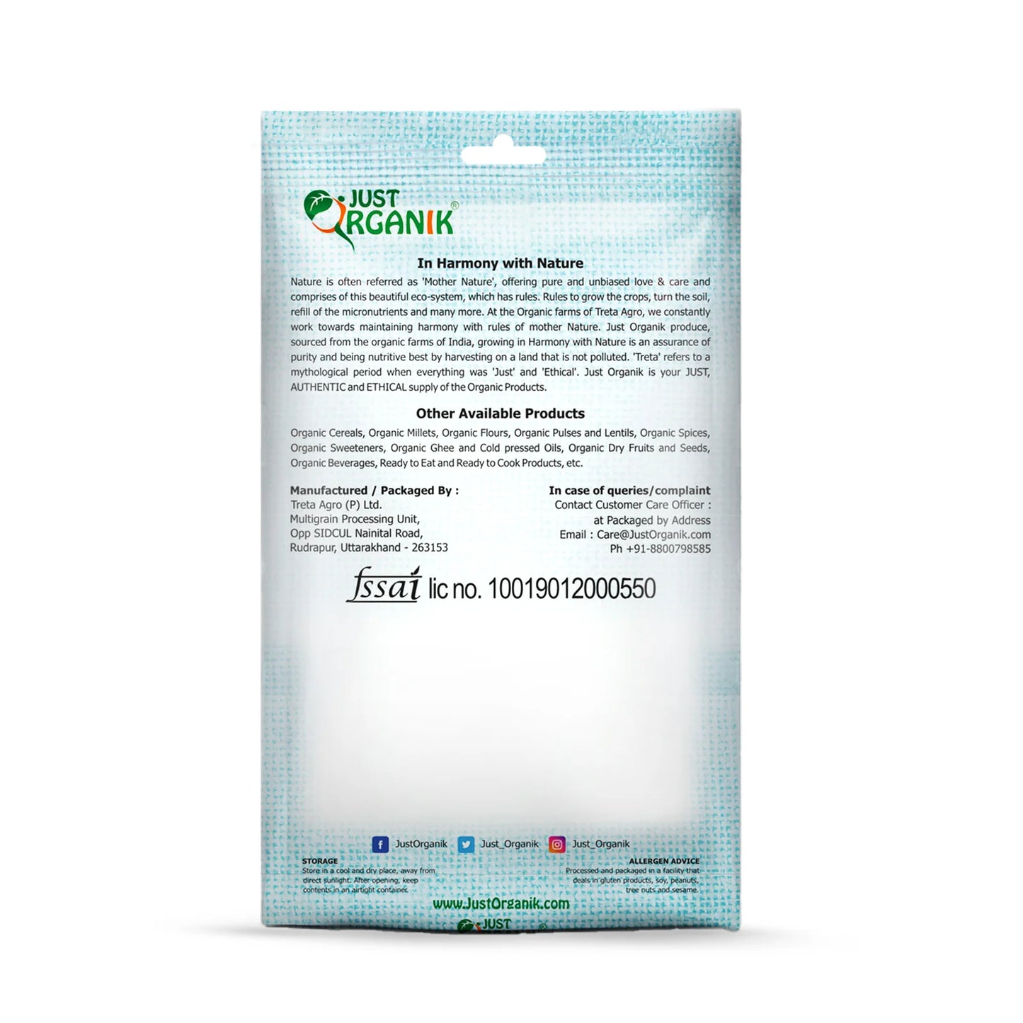Organic Ragi Whole (Nachni/Mandua/Finger Millet)