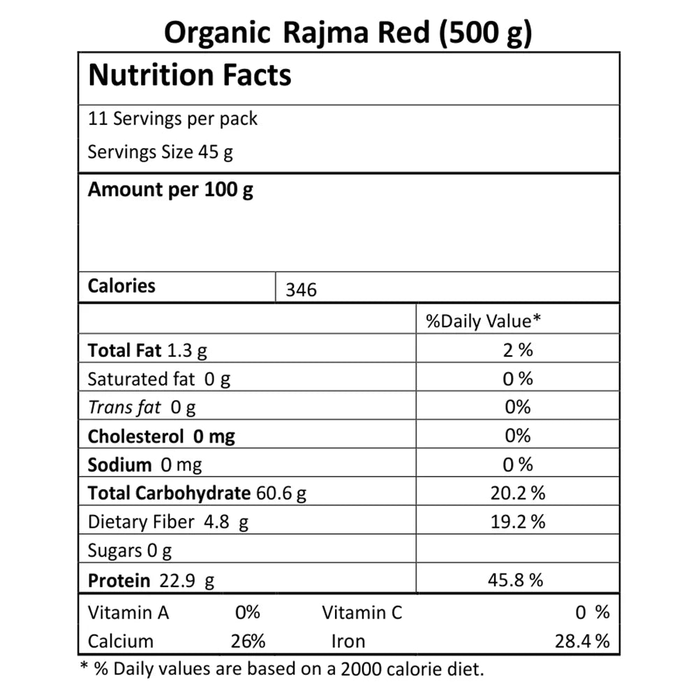 Organic Rajma Red