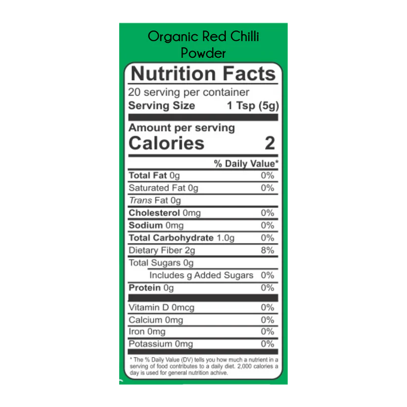 Organic Red Chilli Powder 100g