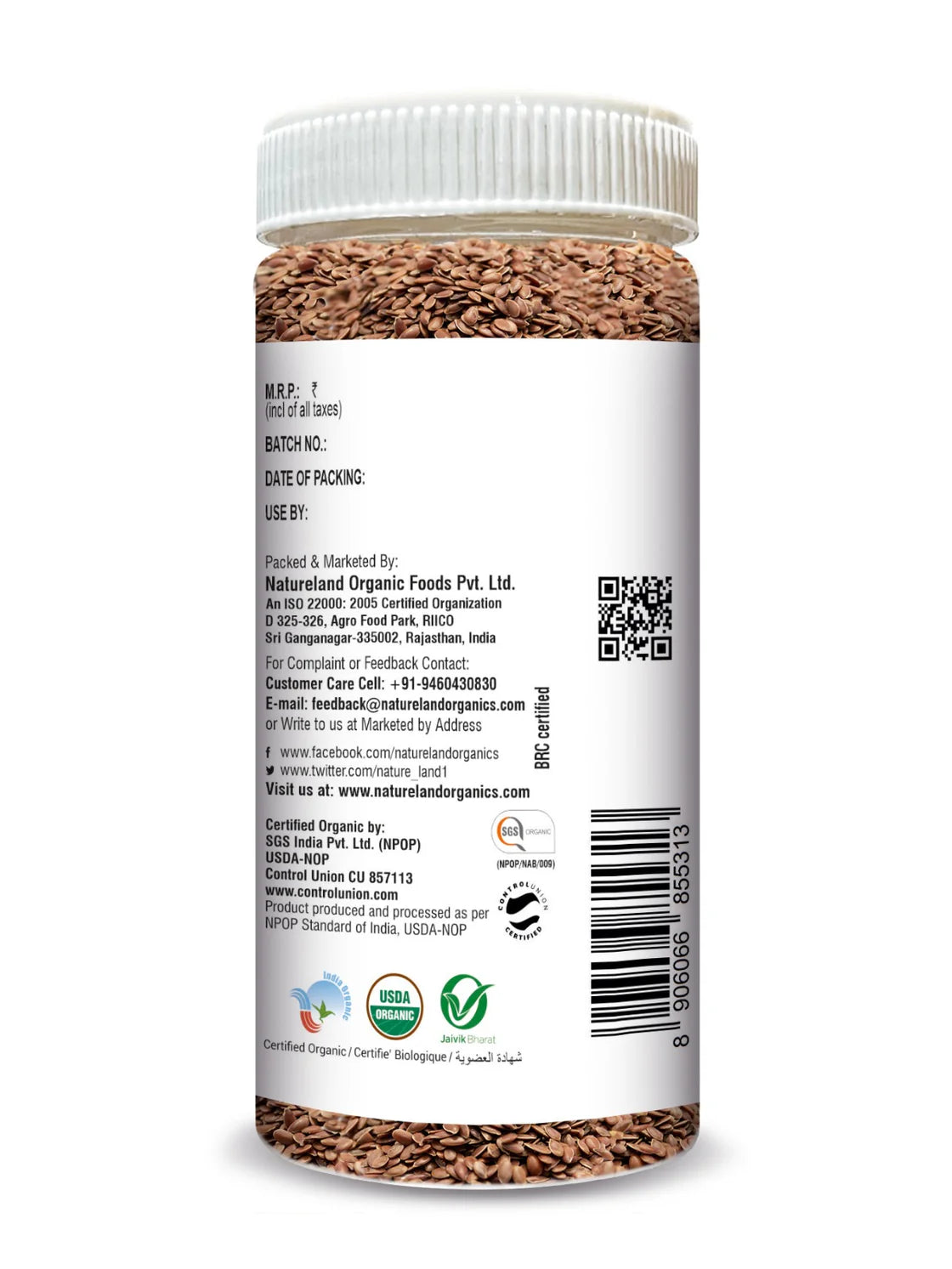 Organic Roasted Flaxseed 250gm