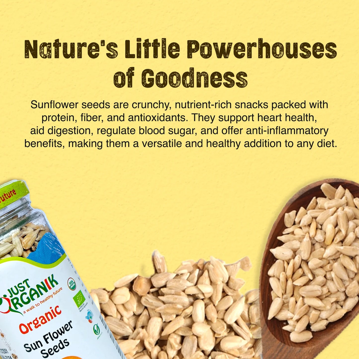 Organic Sunflower Seeds (Surajmukhi Ke Beej)