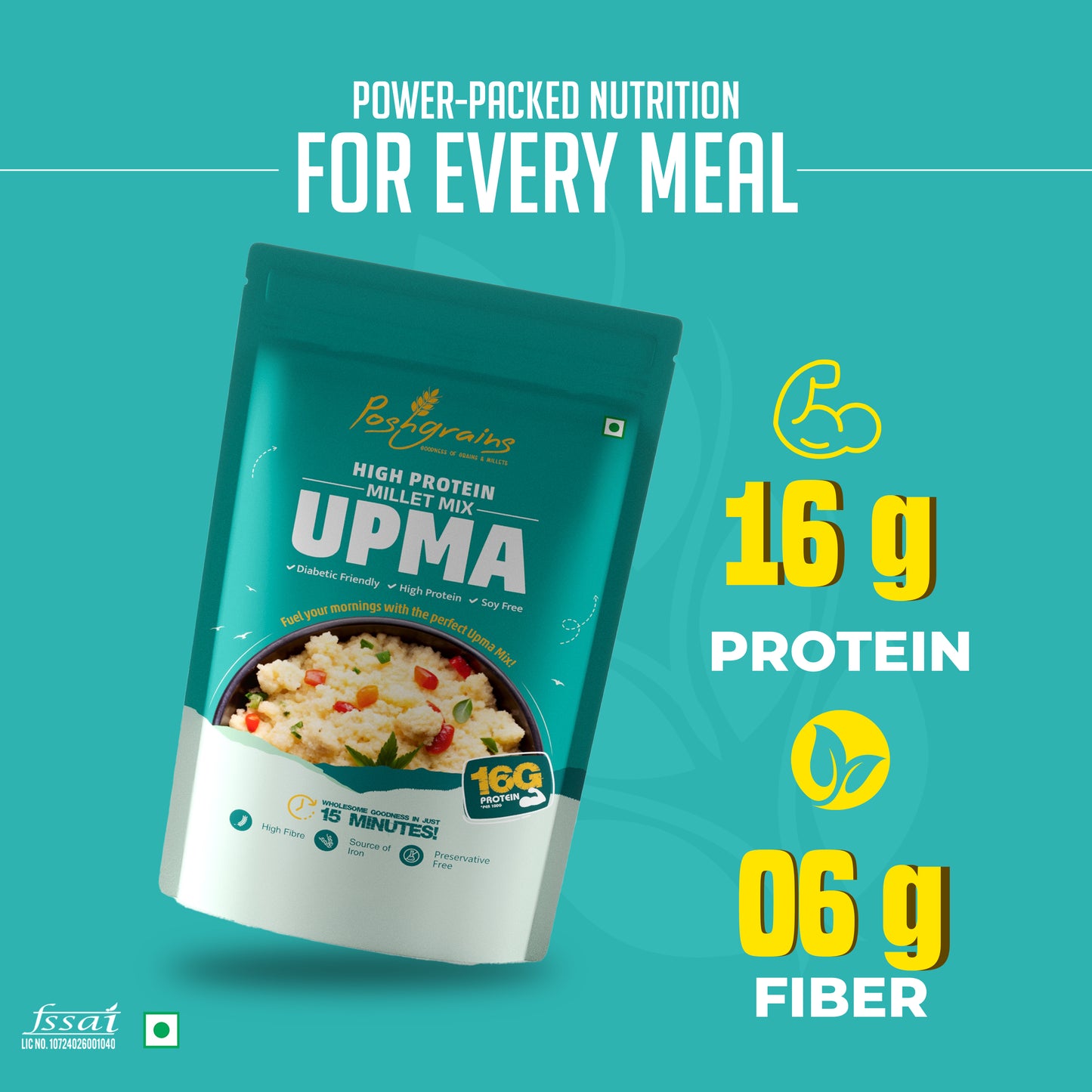 High Protein Millet Mix Upma