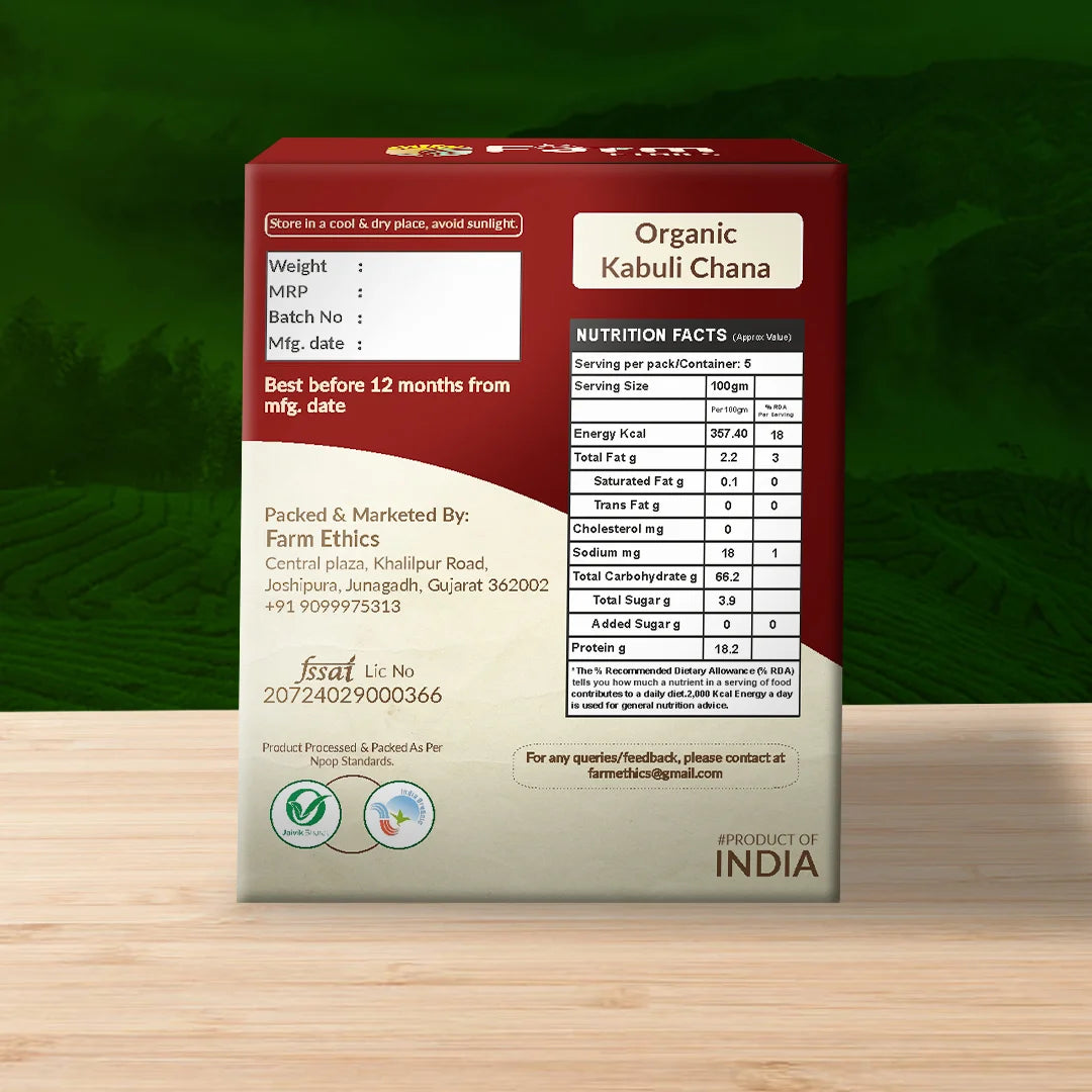 Organic Kabuli chana