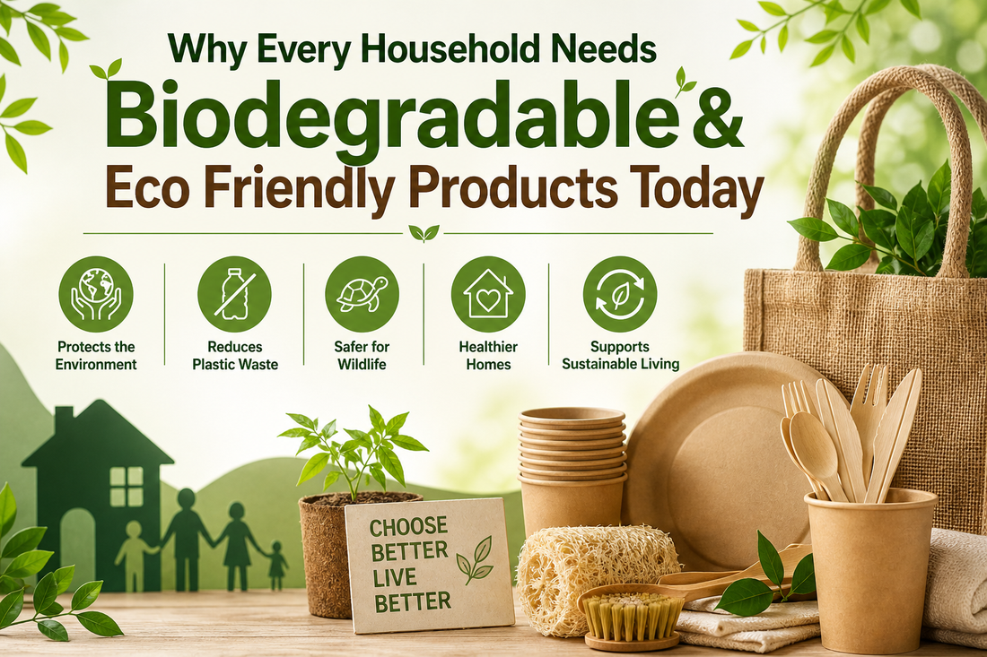 Why Every Household Needs Biodegradable & Eco-Friendly Products Today
