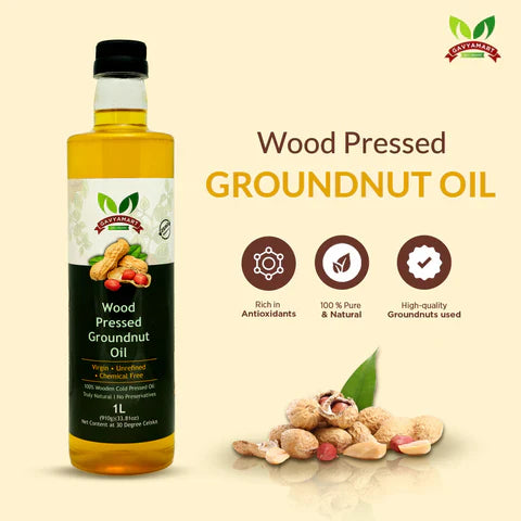 Wood Pressed Groundnut Oil