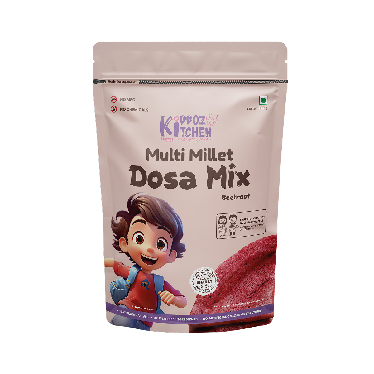 Kiddoz Kitchen Multi Millet Beetroot Dosa Mix