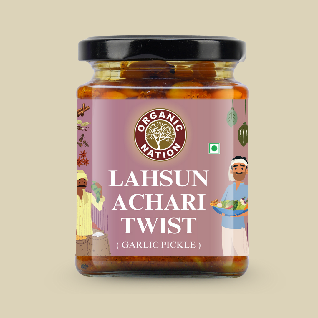 LAHSUN ACHARI TWIST (Garlic Pickle)