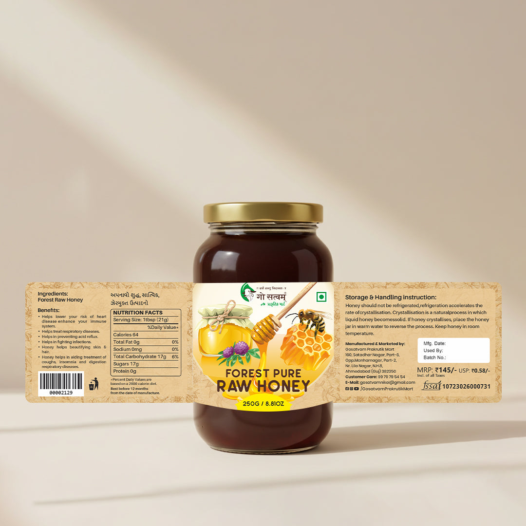 Wild Forest Pure Raw Honey 250 GM