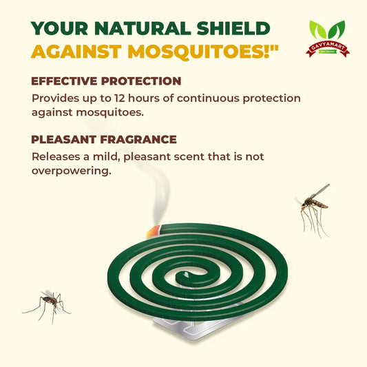 Gavyamart Herbal Mosquito Repellent Spring Coil