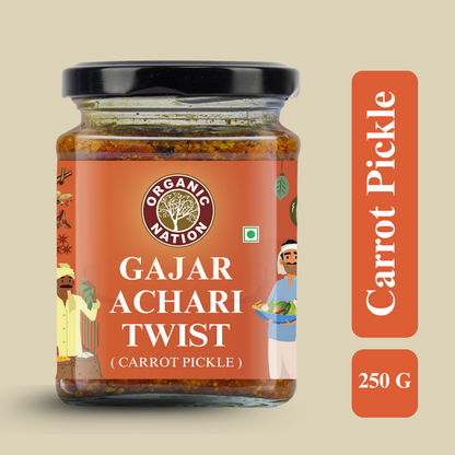 GAJAR ACHARI TWIST (Carrot Pickle)