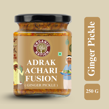 ADRAK ACHARI FUSION (Ginger Pickle)