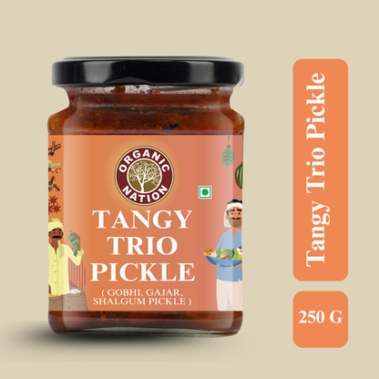 TANGY TRIO PICKLE (Khatta Meetha Pickle)