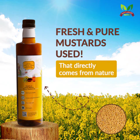 Wood Pressed Yellow Mustard Oil