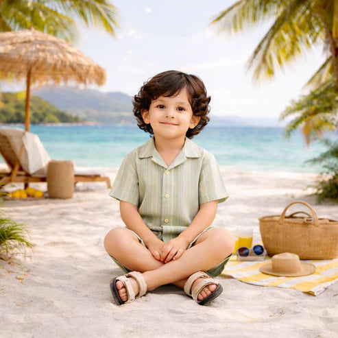 Modern Summer Cord Set for Boys – Soft & Breathable